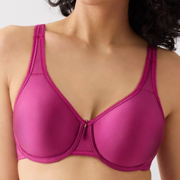 Wacoal Basic Beauty Full Figure Seamless Bra In Berry Frizz 855192 - Picture 1 of 11
